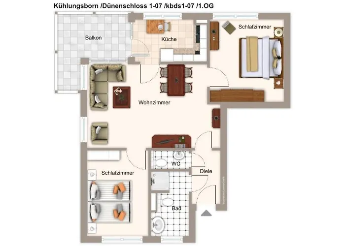 Apartamento Dünenschloss Dünenschloss 1-07